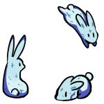Snow Bouncing Bunnies Avatar Frame